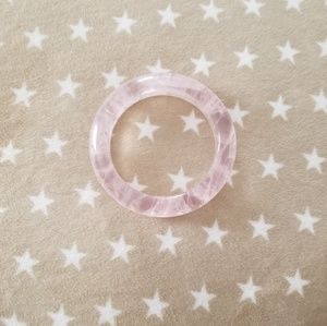 vintage rose quartz bangle